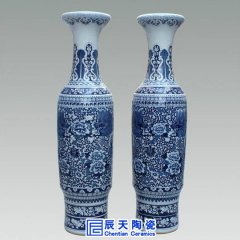 景德鎮落地大花瓶燒制工藝，多作陶瓷禮品用